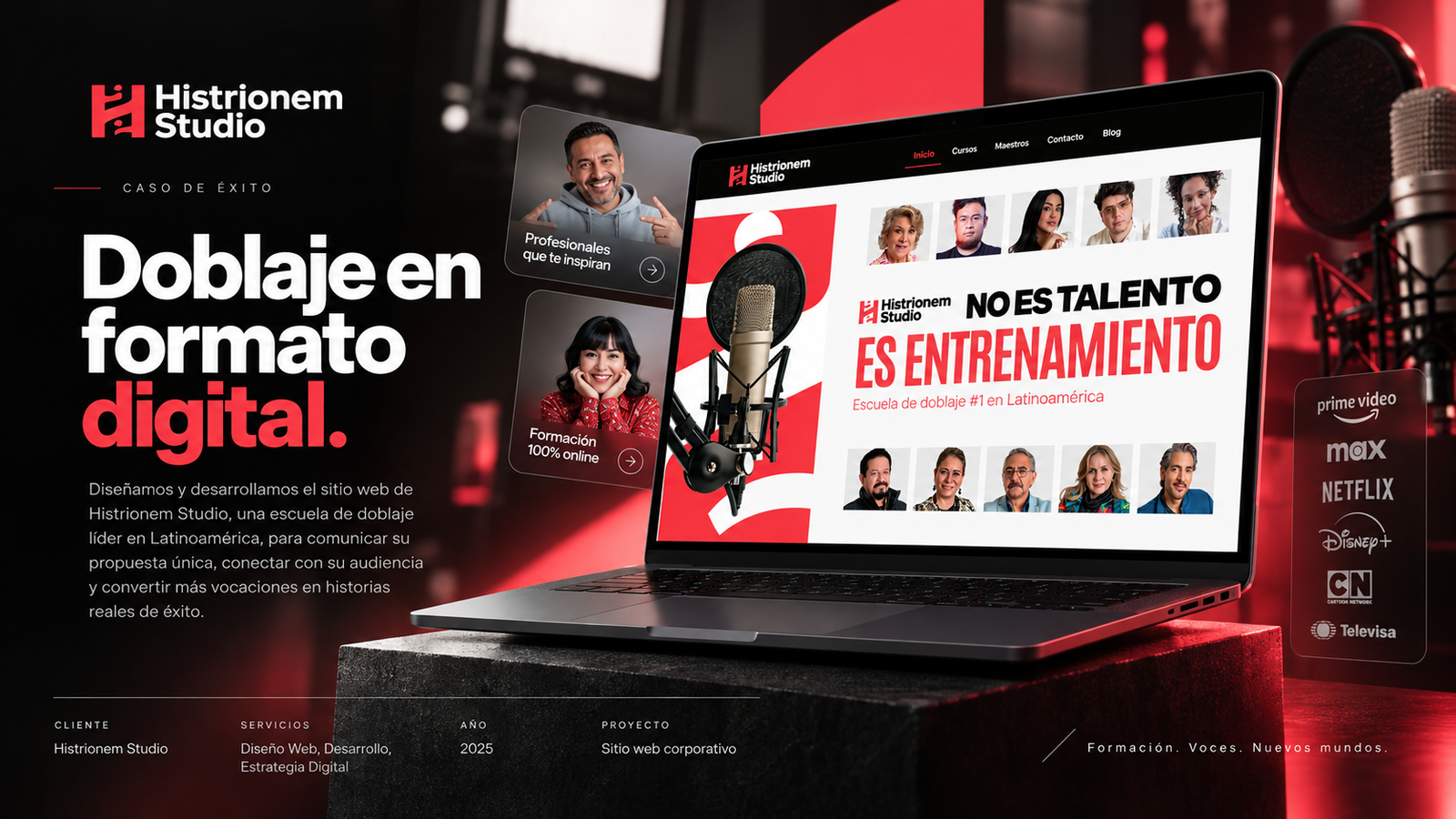 Histrionem Studio – sitio web escuela de doblaje
