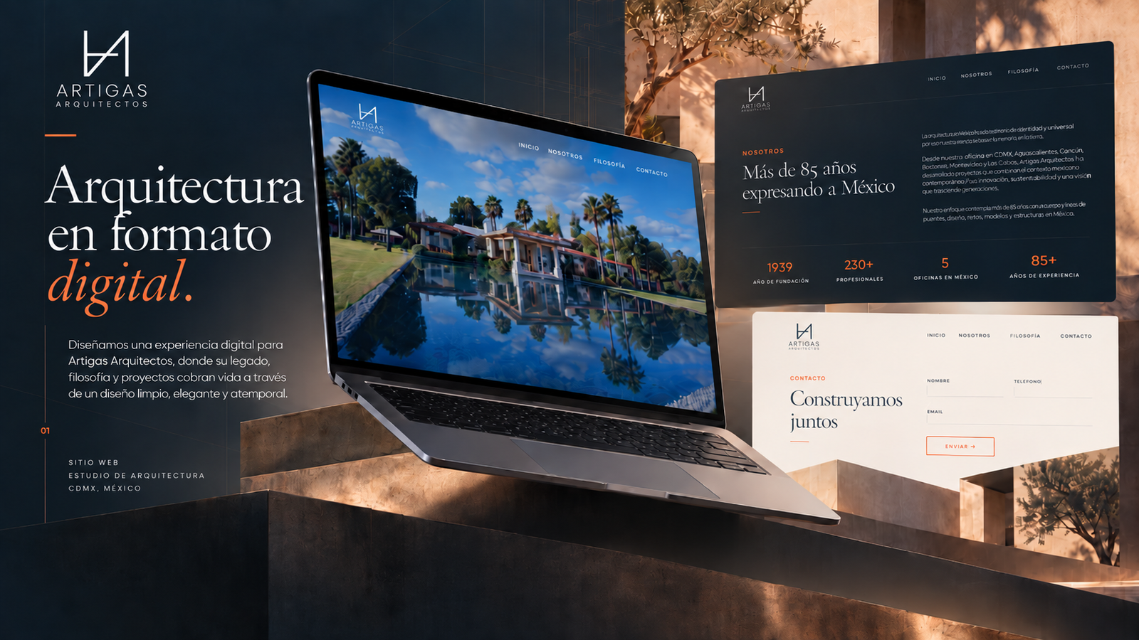 Artigas Arquitectos – sitio web estudio de arquitectura